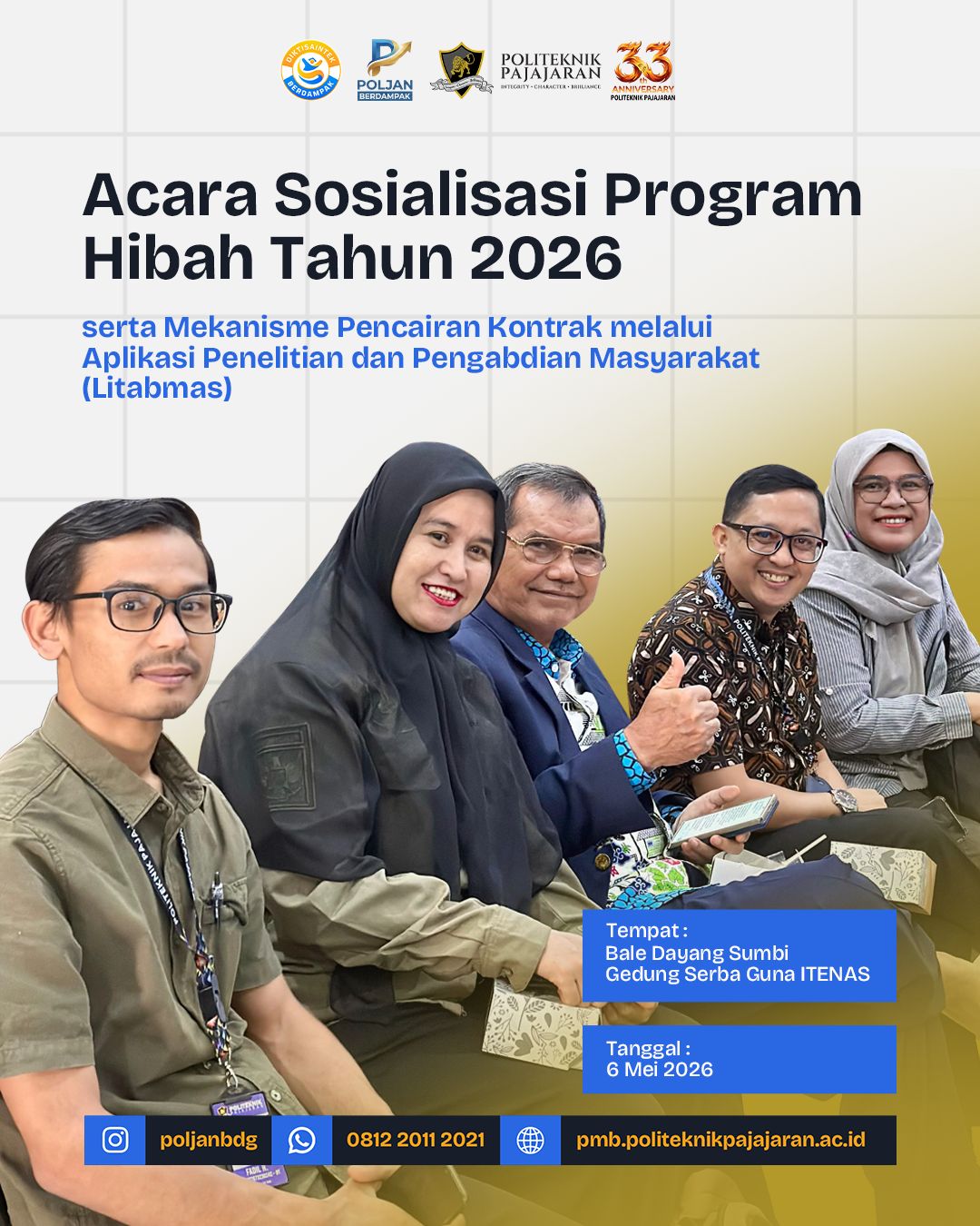 Sosialisasi Program Tahun 2026 dan Mekanisme Pencairan Kontrak Digelar di ITENAS